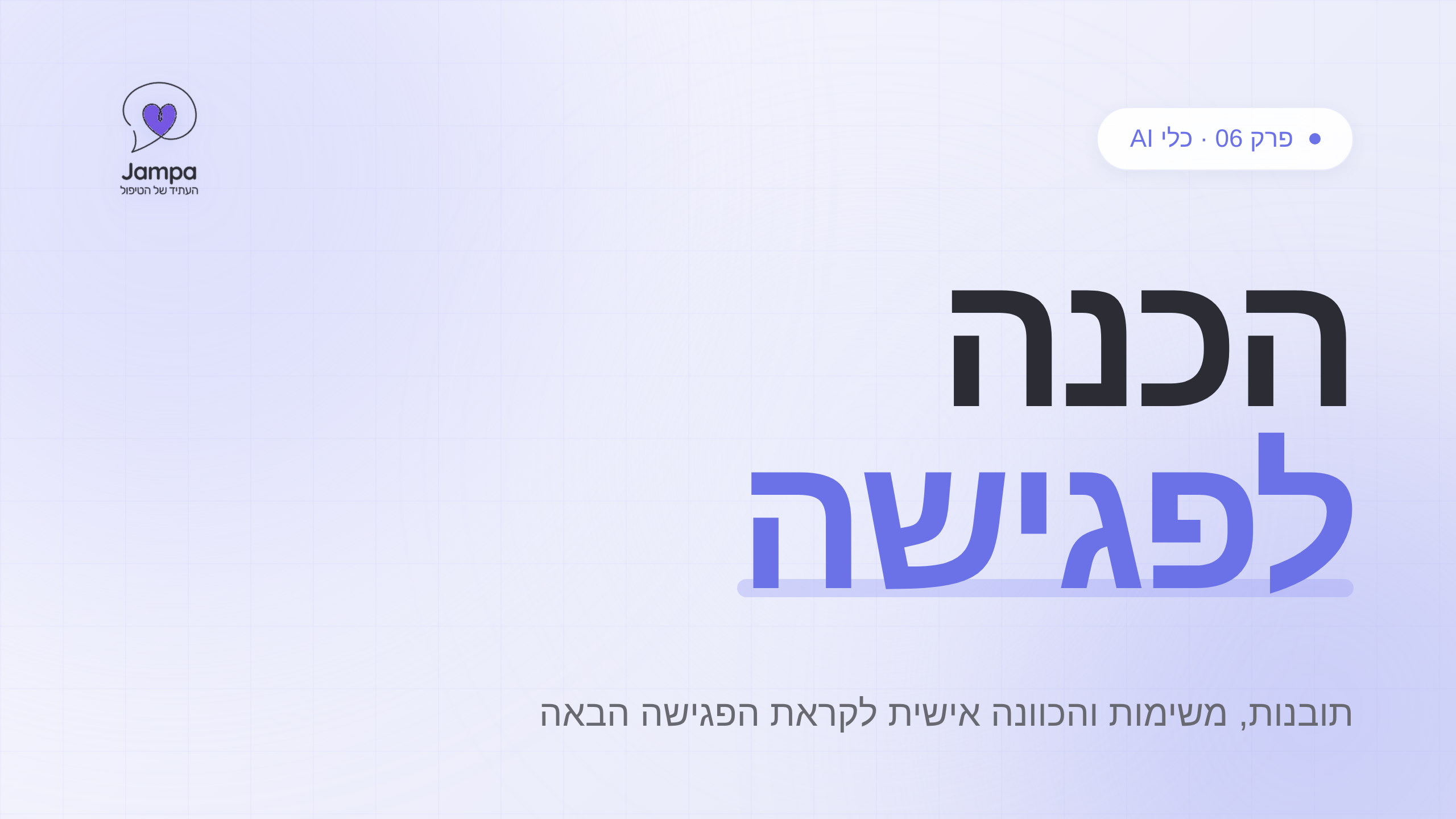 הכנה לפגישה